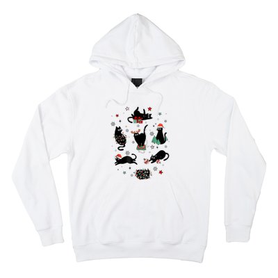 Christmas Black Cats Hoodie