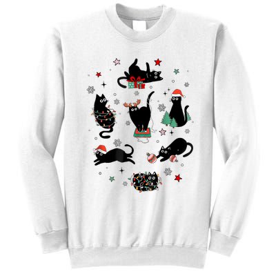 Christmas Black Cats Sweatshirt