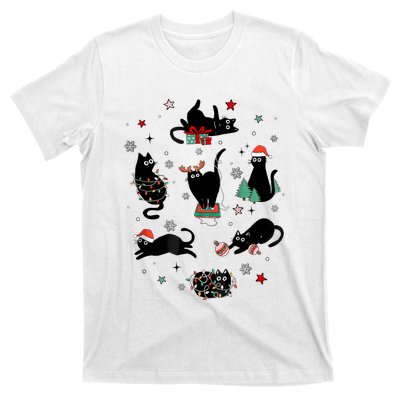 Christmas Black Cats T-Shirt