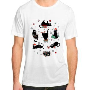 Christmas Black Cats Adult ChromaSoft Performance T-Shirt