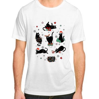 Christmas Black Cats Adult ChromaSoft Performance T-Shirt