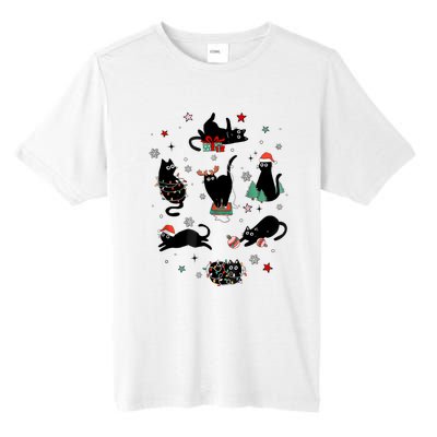 Christmas Black Cats Tall Fusion ChromaSoft Performance T-Shirt