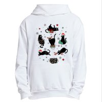 Christmas Black Cats Urban Pullover Hoodie