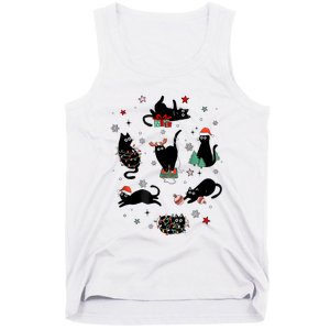 Christmas Black Cats Tank Top