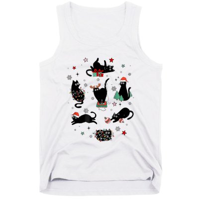 Christmas Black Cats Tank Top