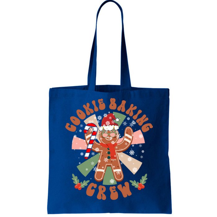 Cookie Baking Crew Groovy Retro Christmas Matching Family Gift Tote Bag