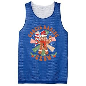 Cookie Baking Crew Groovy Retro Christmas Matching Family Gift Mesh Reversible Basketball Jersey Tank