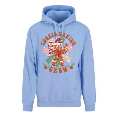 Cookie Baking Crew Groovy Retro Christmas Matching Family Gift Unisex Surf Hoodie