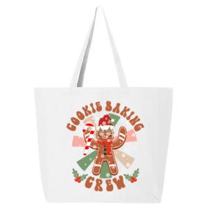 Cookie Baking Crew Groovy Retro Christmas Matching Family Gift 25L Jumbo Tote