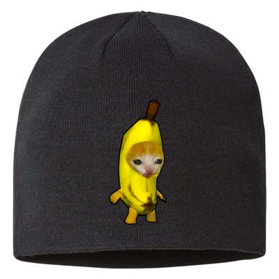Cute Banana Cat Happy Bananacat Meme Kitty Cat Lovers Meme Sustainable Beanie