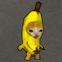 Cute Banana Cat Happy Bananacat Meme Kitty Cat Lovers Meme Cotton Canvas Backpack