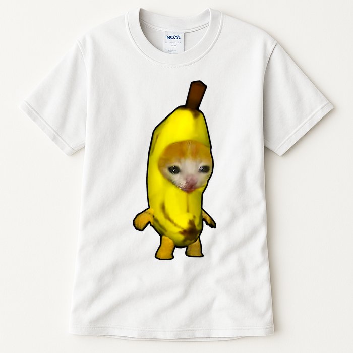 Cute Banana Cat Happy Bananacat Meme Kitty Cat Lovers Meme Tall T-Shirt