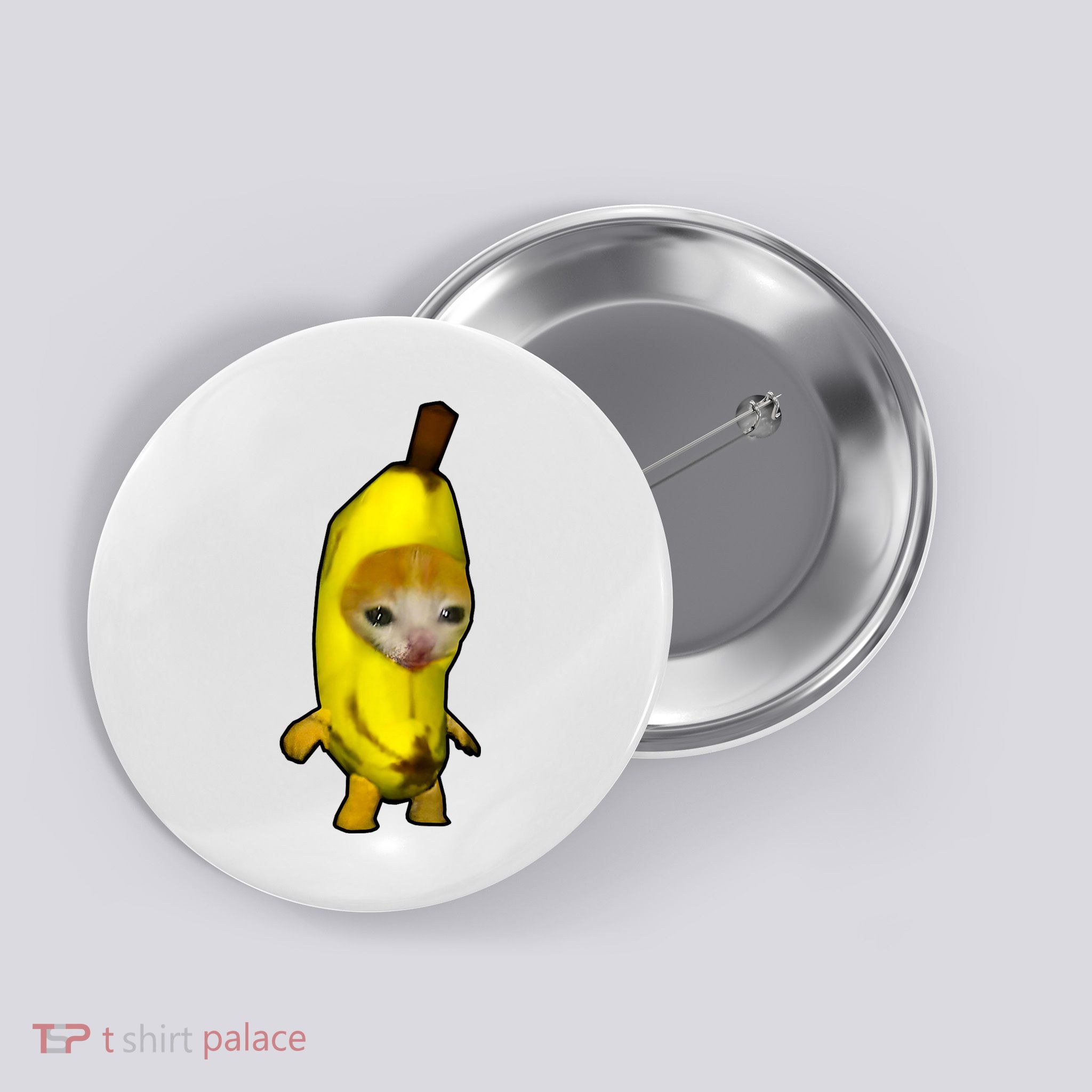 Cute Banana Cat Happy Bananacat Meme Kitty Cat Lovers Meme Button