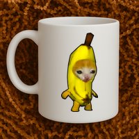 Cute Banana Cat Happy Bananacat Meme Kitty Cat Lovers Meme Mug