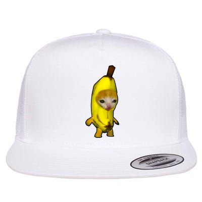 Cute Banana Cat Happy Bananacat Meme Kitty Cat Lovers Meme Flatbill Hat