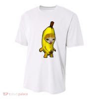 Cute Banana Cat Happy Bananacat Meme Kitty Cat Lovers Meme Youth Performance Sprint T-Shirt