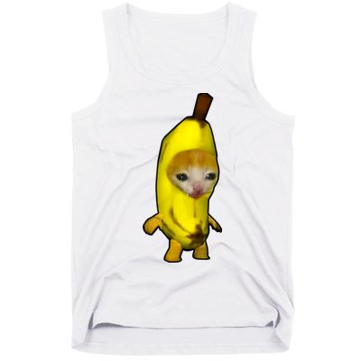 Cute Banana Cat Happy Bananacat Meme Kitty Cat Lovers Meme Tank Top