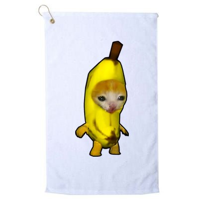 Cute Banana Cat Happy Bananacat Meme Kitty Cat Lovers Meme Golf Towel