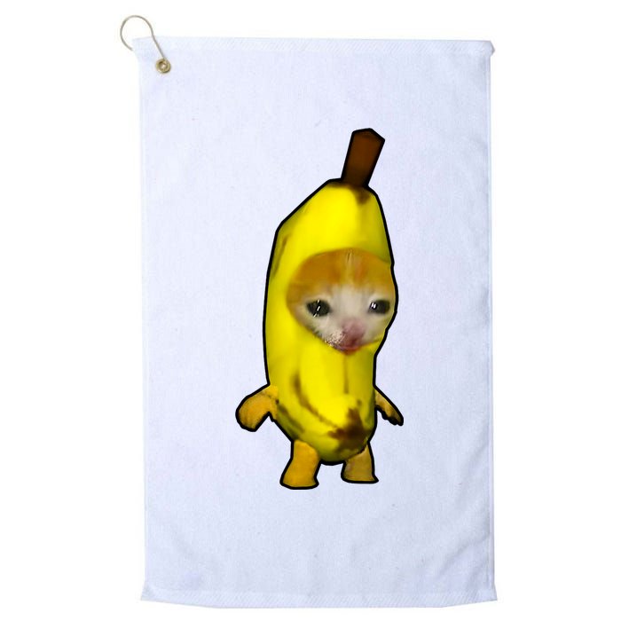 Cute Banana Cat Happy Bananacat Meme Kitty Cat Lovers Meme Golf Towel