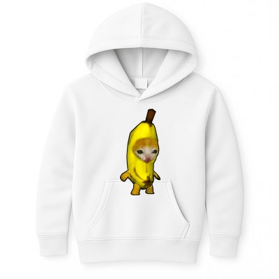 Cute Banana Cat Happy Bananacat Meme Kitty Cat Lovers Meme Kids Hoodie