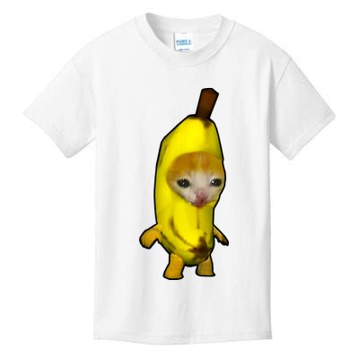 Cute Banana Cat Happy Bananacat Meme Kitty Cat Lovers Meme Kids T-Shirt