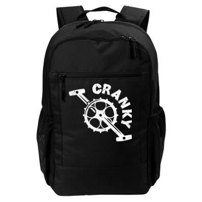 Cranky Bicycle Crank Cool Bike Rider Builder Daily Commute Backpack