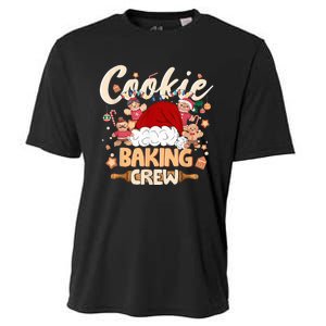 Cookie Baking Crew Shirt Christmas Santa Gingerbread Xmas Cooling Performance Crew T-Shirt