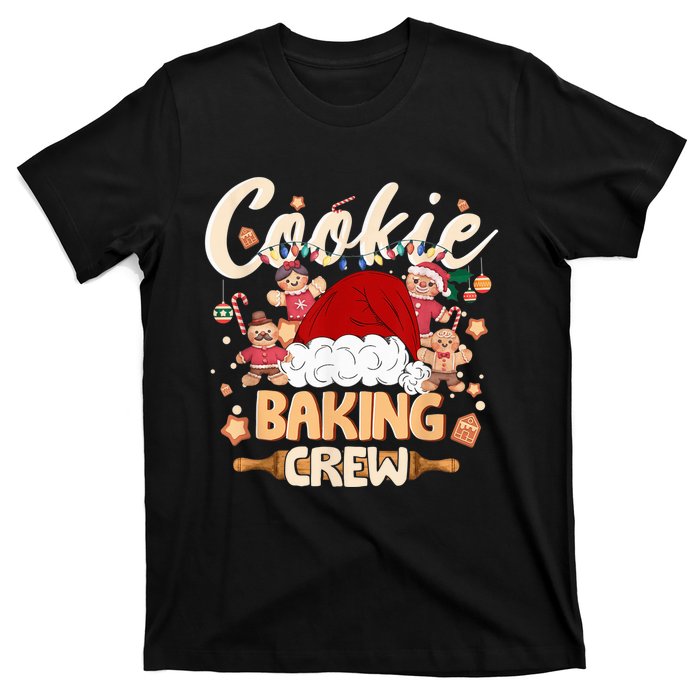 Cookie Baking Crew Shirt Christmas Santa Gingerbread Xmas T-Shirt