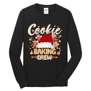 Cookie Baking Crew Shirt Christmas Santa Gingerbread Xmas Tall Long Sleeve T-Shirt