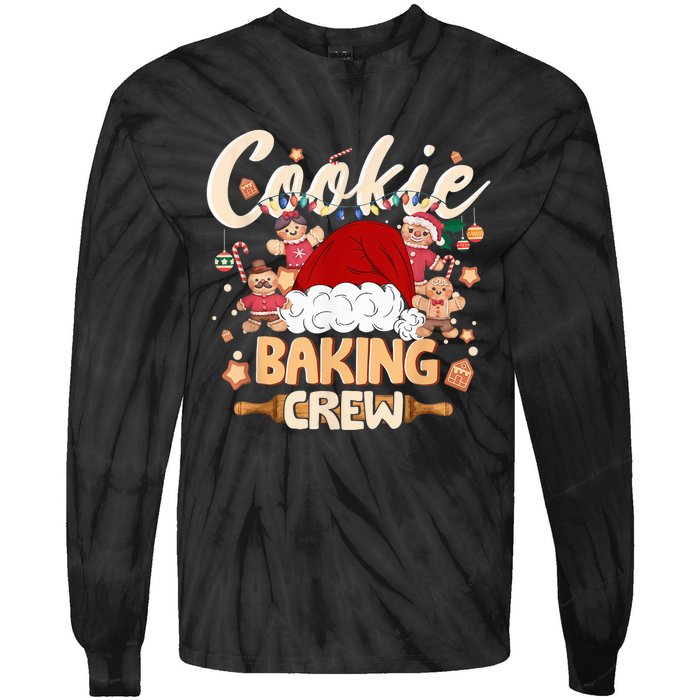 Cookie Baking Crew Shirt Christmas Santa Gingerbread Xmas Tie-Dye Long Sleeve Shirt