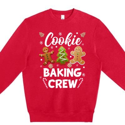 Cookie Baking Crew Happy Christmas Gift Premium Crewneck Sweatshirt