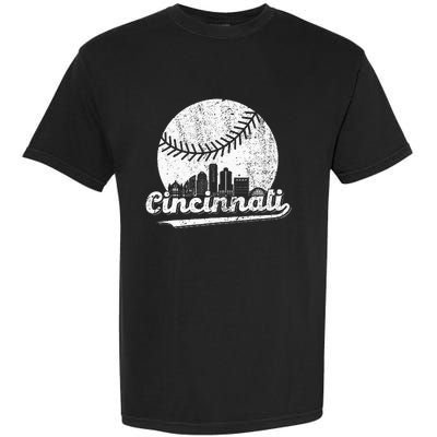 Cincinnati Baseball Classic Retro Vintage Garment-Dyed Heavyweight T-Shirt