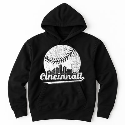 Cincinnati Baseball Classic Retro Vintage Hoodie