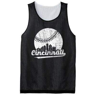 Cincinnati Baseball Classic Retro Vintage Mesh Reversible Basketball Jersey Tank