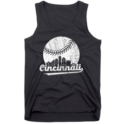 Cincinnati Baseball Classic Retro Vintage Tank Top