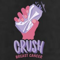 Crush Breast Cancer Can 7 Panel Mesh Trucker Snapback Hat