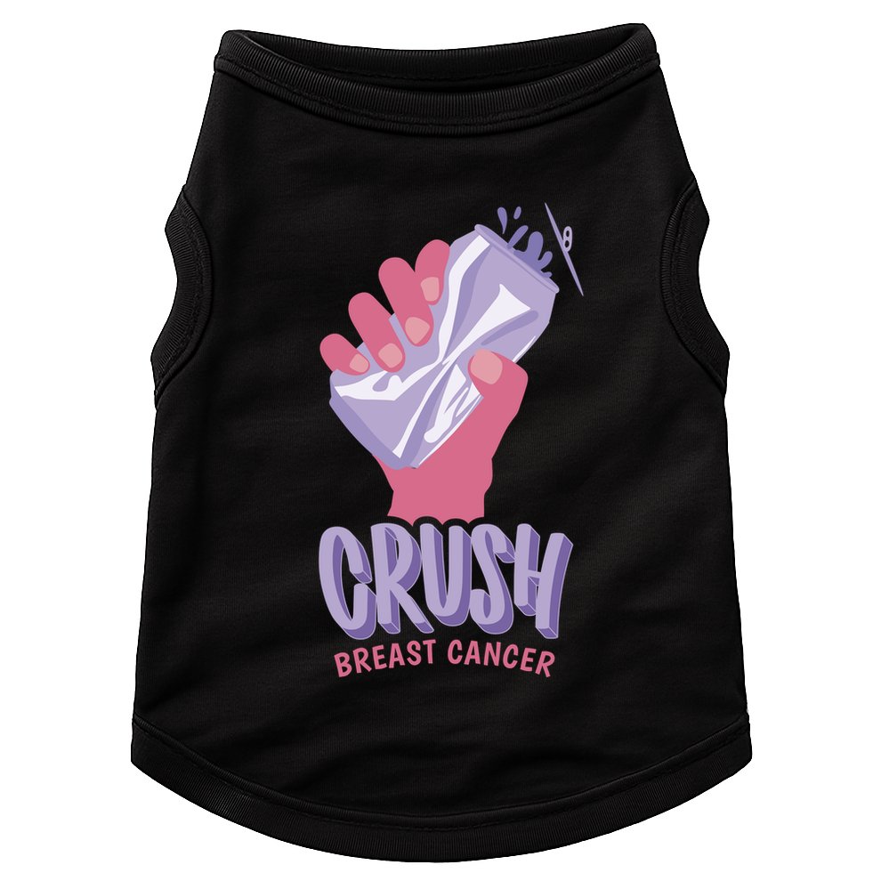 Crush Breast Cancer Can Doggie Tank