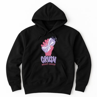 Crush Breast Cancer Can Hoodie