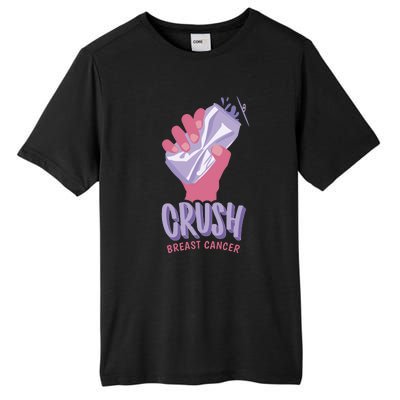 Crush Breast Cancer Can Tall Fusion ChromaSoft Performance T-Shirt