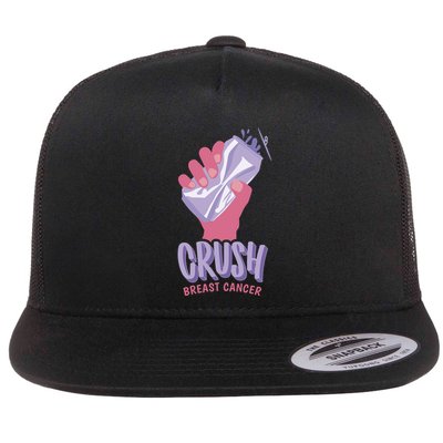 Crush Breast Cancer Can Flatbill Hat