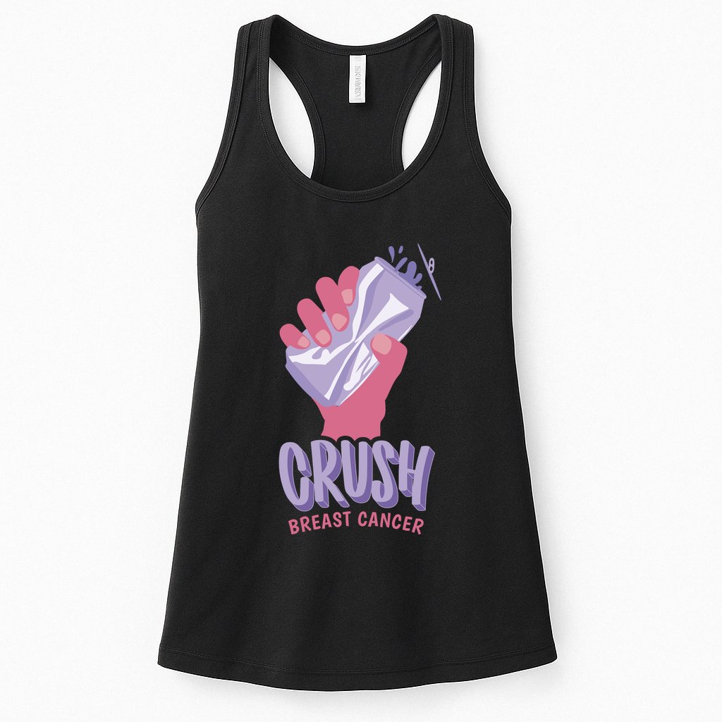 Crush Breast Cancer Can Womens Tank Top