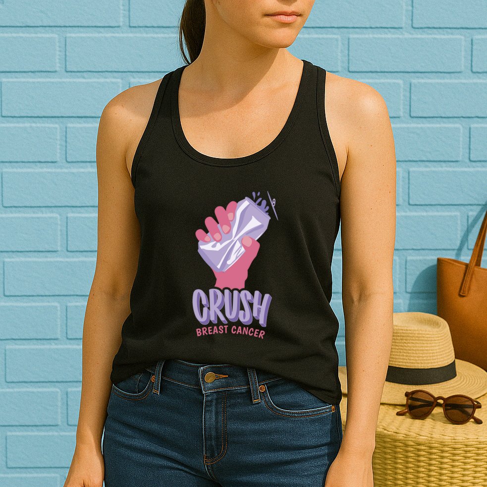 Crush Breast Cancer Can Womens Tank Top