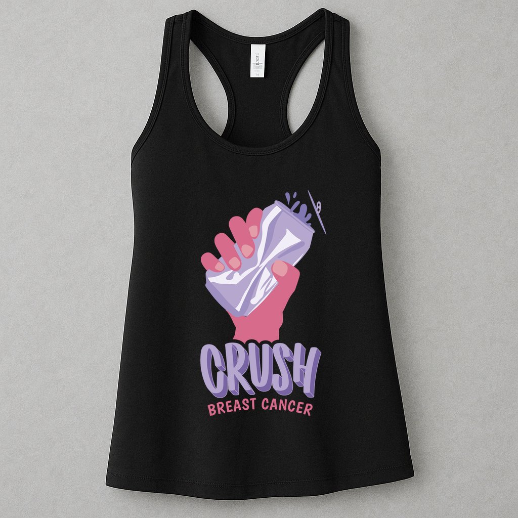 Crush Breast Cancer Can Womens Tank Top