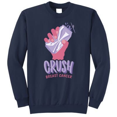 Crush Breast Cancer Can Sweatshirt