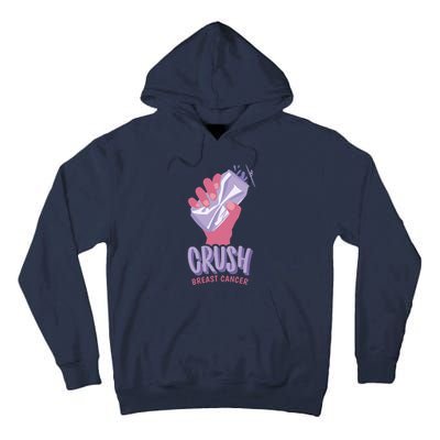 Crush Breast Cancer Can Tall Hoodie