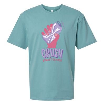 Crush Breast Cancer Can Sueded Cloud Jersey T-Shirt