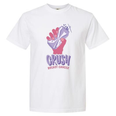 Crush Breast Cancer Can Garment-Dyed Heavyweight T-Shirt