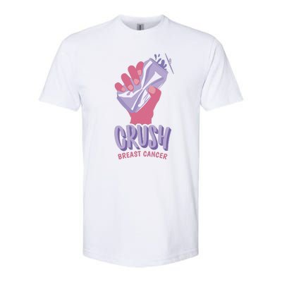 Crush Breast Cancer Can Softstyle CVC T-Shirt