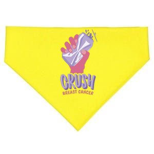 Crush Breast Cancer Can USA-Made Doggie Bandana