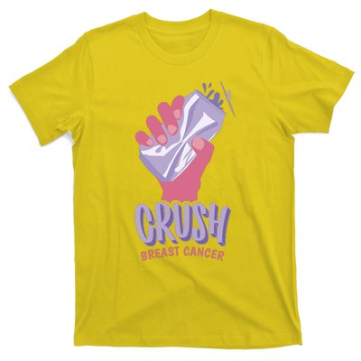 Crush Breast Cancer Can T-Shirt